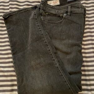 GAP Classic Straight High Rise Black wash Jeans size 16 short